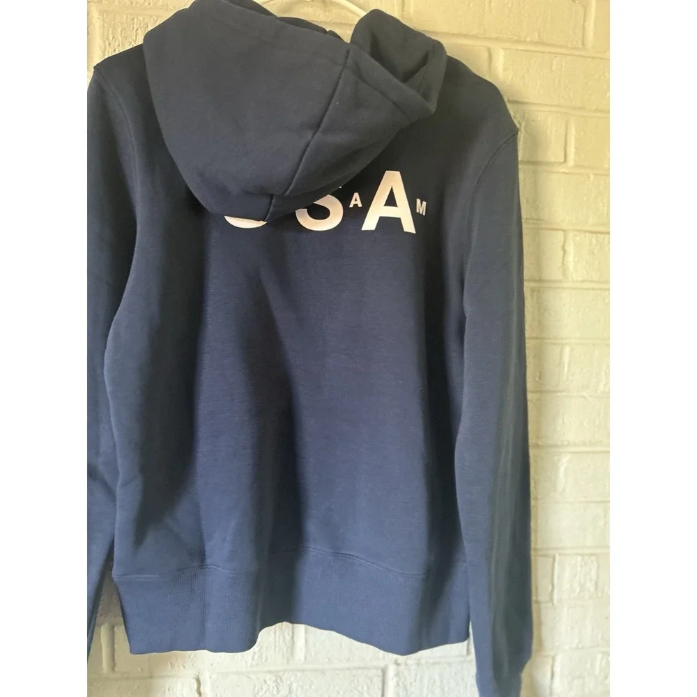 Nike USA Olympic Team Hoodie Women's Navy Blue Sz Small Sweatshirt Pockets